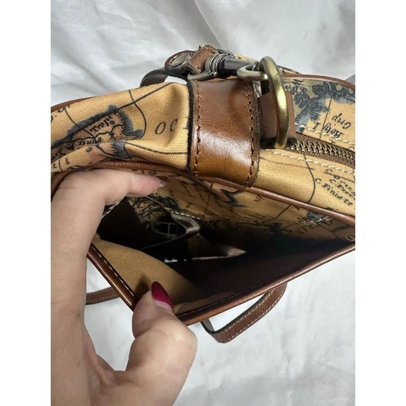Patricia Nash Praiano Convertible Belt/crossbody Bag In European Map Print - Picture 9 of 12